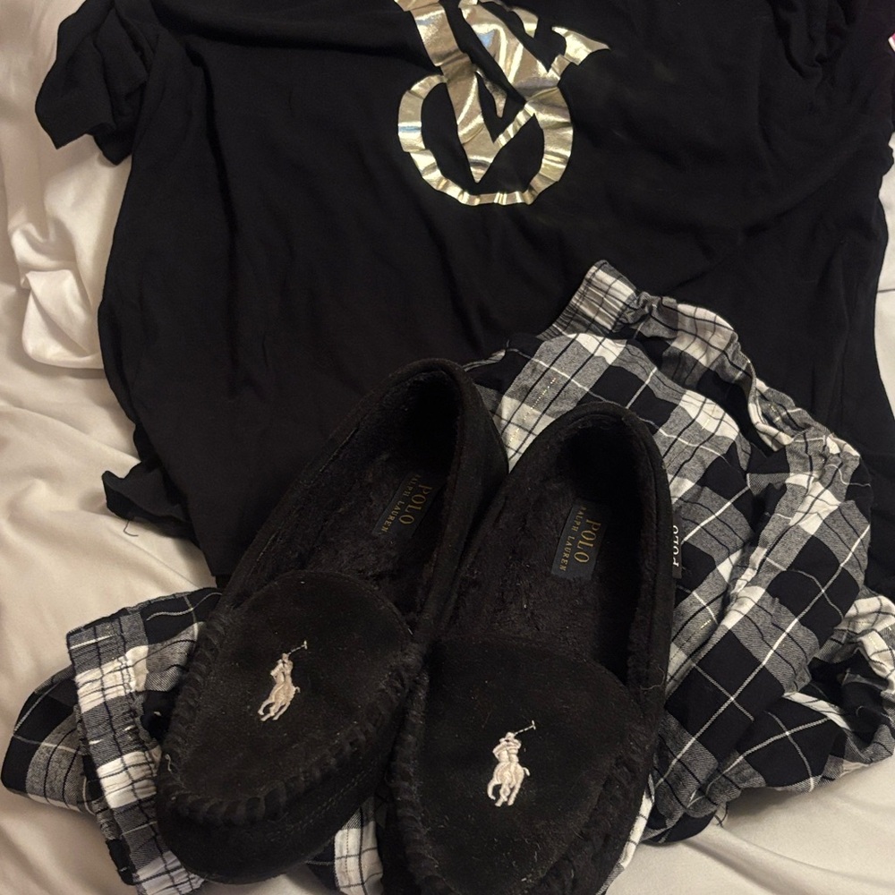 Polo by Ralph Lauren Black Slip-On Loafers